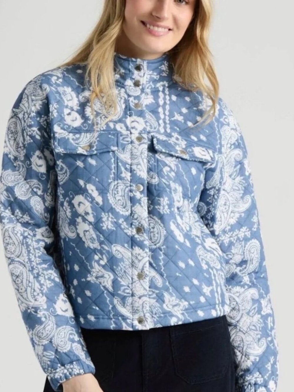 New Mexx Quilted Paisley Bomber Jacket